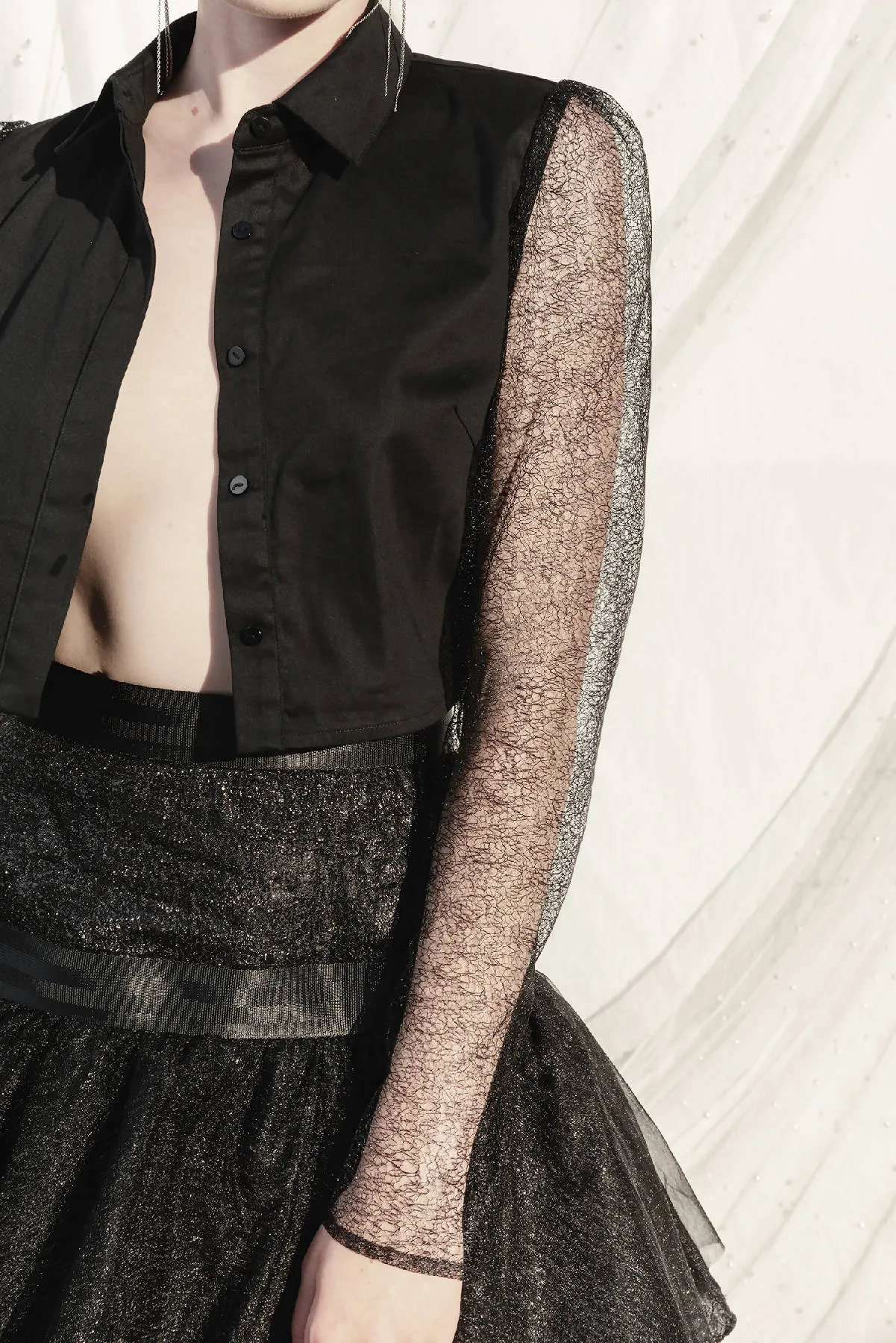 Button-Down Cropped Shirt (Sale)
