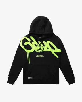 GEEDUP HAND STYLE HOODIE BLACK HYPER YELLOW (NEW) (NEW)
