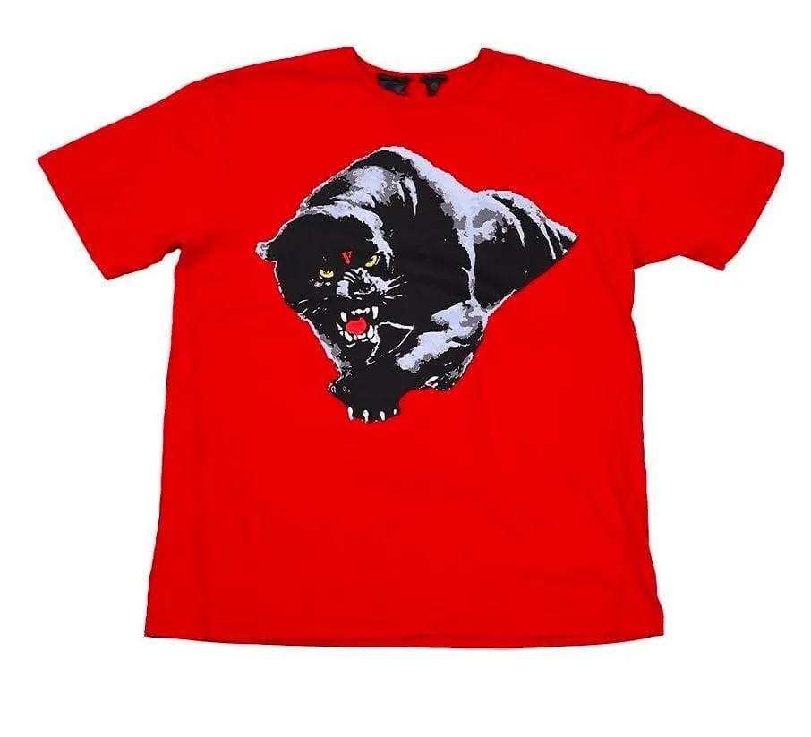 Giftngon - Vlone Style Panther T-Shirt Red