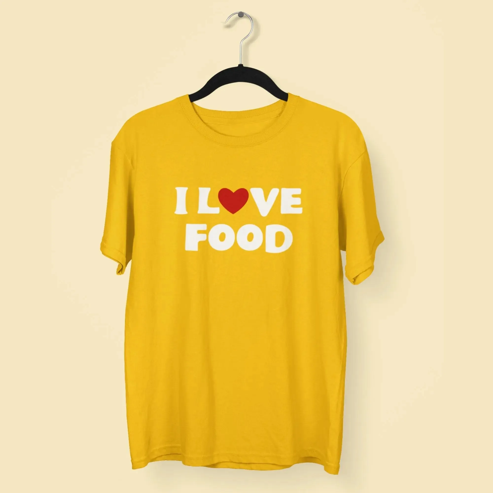 I Love Food Round Neck Half Sleeve Classic T-Shirt