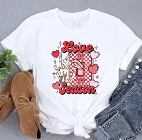 Love Season Valentines Shirt, Valentines Shirt, Valentines Day shirt, Cute Valentines Day Tee, Valentines Gift Tee, Gift for her