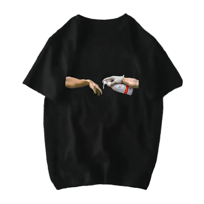 Michelangelo David Mona Lisa Mask Printed T Shirts