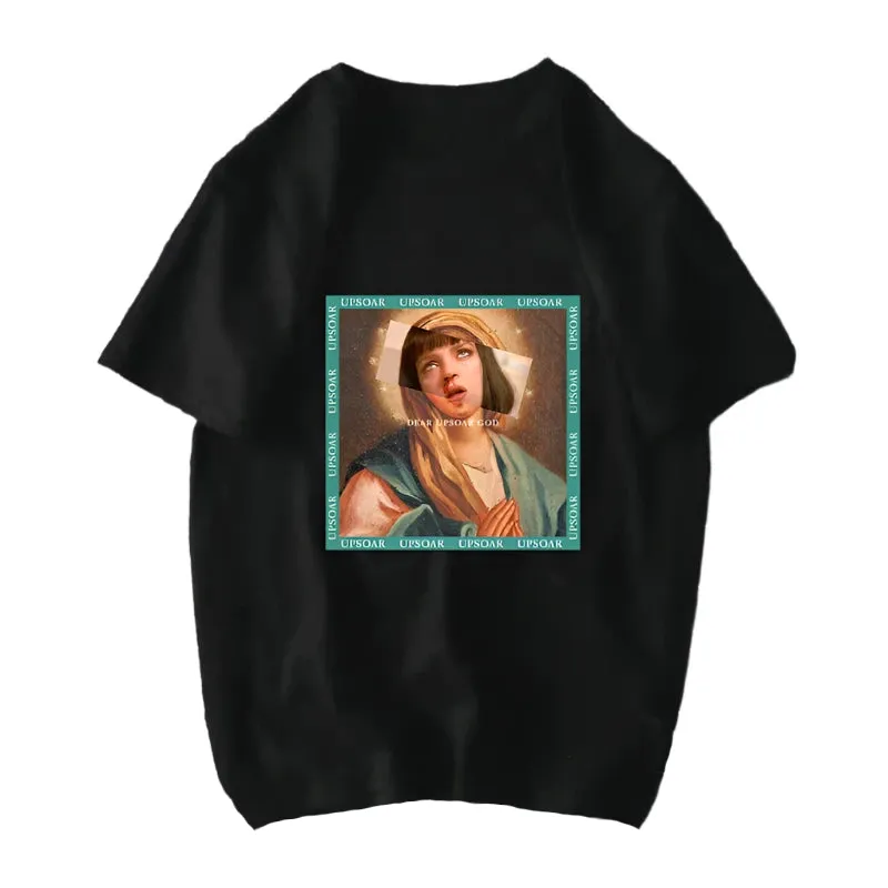 Michelangelo David Mona Lisa Mask Printed T Shirts