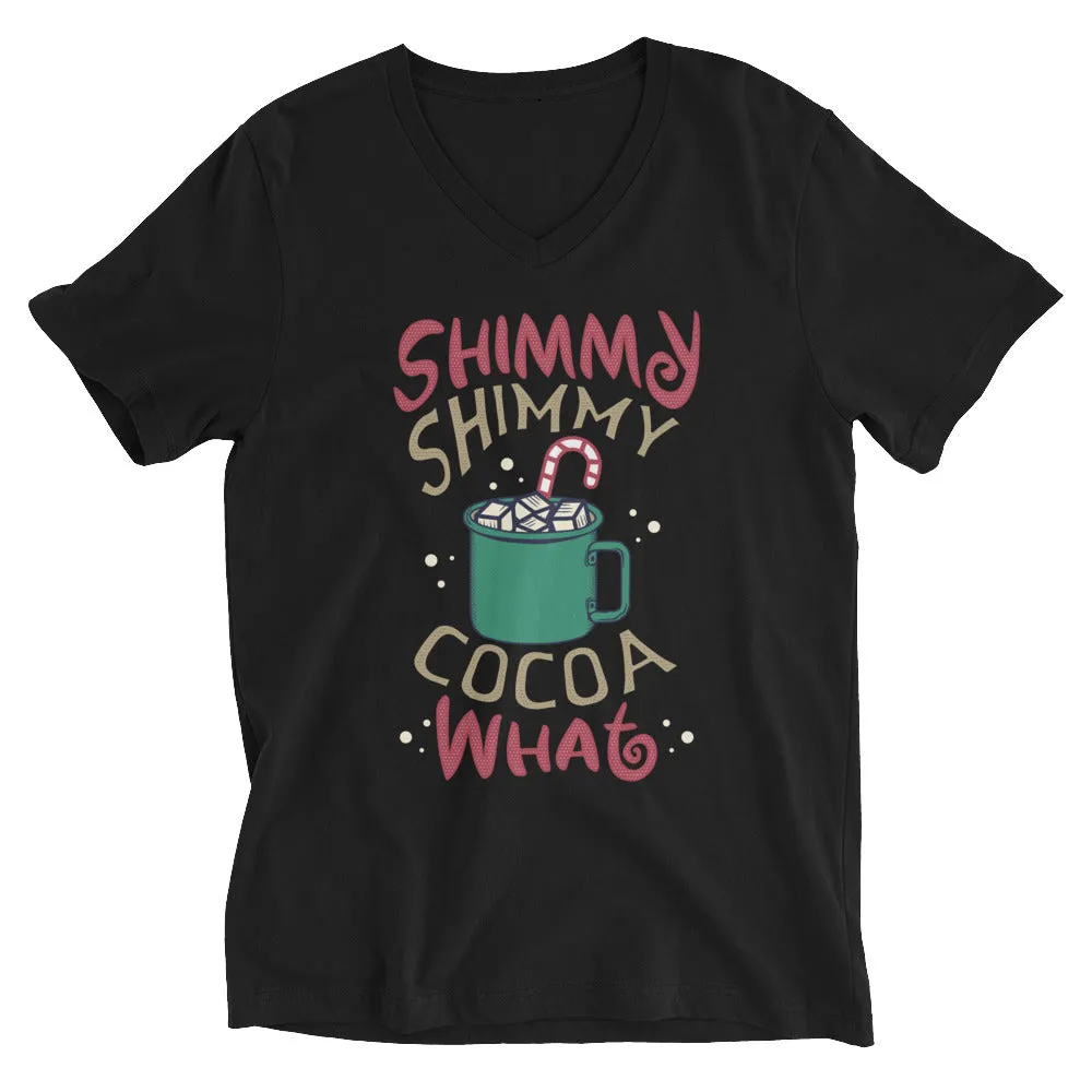 Shimmy Cocoa V-Neck T-Shirt