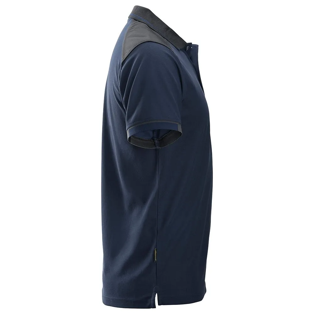 Snickers&#x20;2701&#x20;AllroundWork,&#x20;37.5&#xAE;&#x20;Tech.&#x20;Reinforced&#x20;s&#x2F;s&#x20;Polo&#x20;Shirt&#x20;-&#x20;Navy&#x2F;&#x20;Steel&#x20;Grey