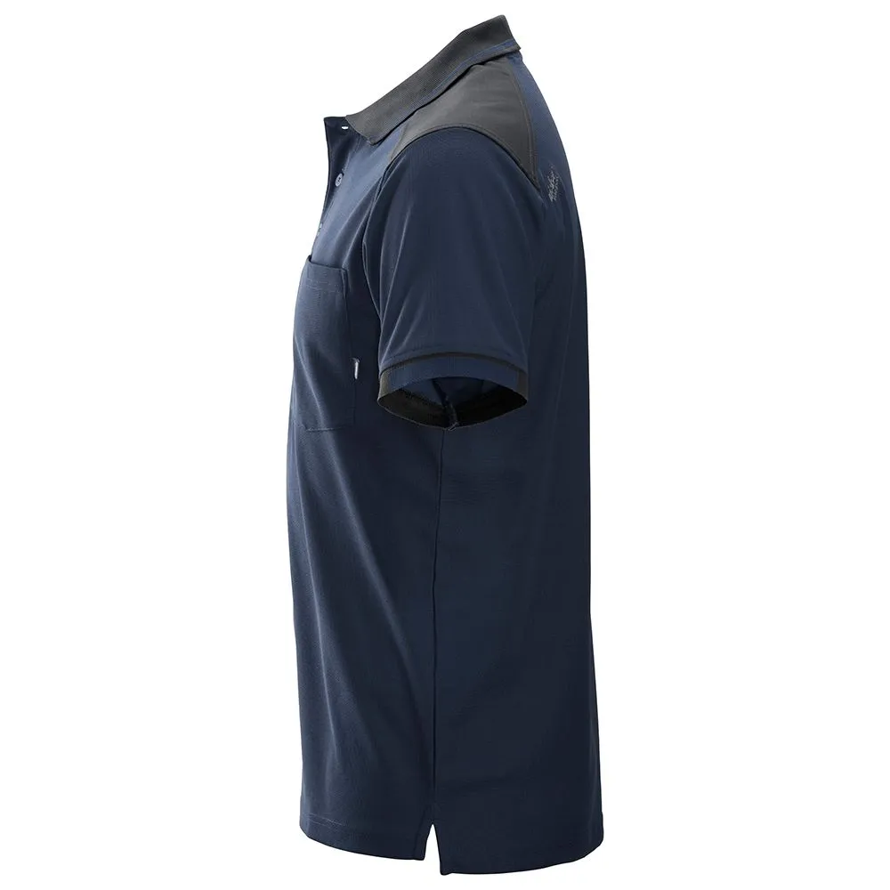 Snickers&#x20;2701&#x20;AllroundWork,&#x20;37.5&#xAE;&#x20;Tech.&#x20;Reinforced&#x20;s&#x2F;s&#x20;Polo&#x20;Shirt&#x20;-&#x20;Navy&#x2F;&#x20;Steel&#x20;Grey