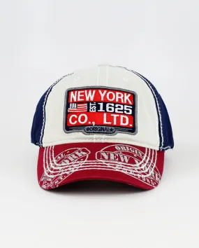 The Hat Depot - Thick Stitch NEW YORK Original Baseball Cap